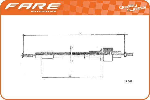 FARE SA 24600 - Въжен механизъм, задействане на съединителя vvparts.bg