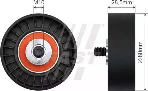 Fast FT44583 - Паразитна / водеща ролка, канален ремък vvparts.bg