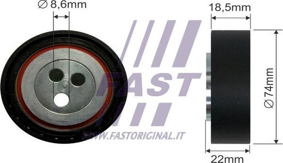 Fast FT44587 - Паразитна / водеща ролка, пистов ремък vvparts.bg