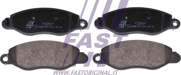Fast FT29547 - Комплект спирачно феродо, дискови спирачки vvparts.bg