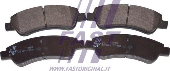 Fast FT29519 - Комплект спирачно феродо, дискови спирачки vvparts.bg