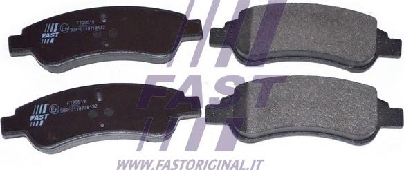 Fast FT29518 - Комплект спирачно феродо, дискови спирачки vvparts.bg