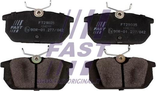 Fast FT29035 - Комплект спирачно феродо, дискови спирачки vvparts.bg