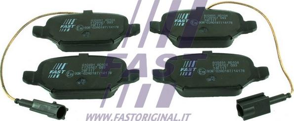 Fast FT29167 - Комплект спирачно феродо, дискови спирачки vvparts.bg