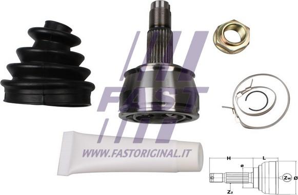 Fast FT25073K - Каре комплект, полуоска vvparts.bg