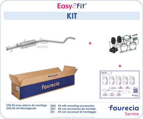 Faurecia FS40134F - Филтър за сажди / твърди частици, изпускателна система vvparts.bg