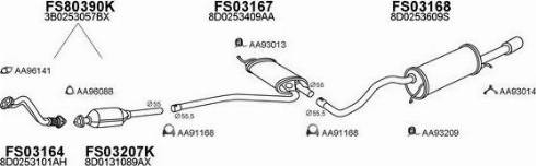 Faurecia AA96013 - Уплътнение, изпускателни тръби vvparts.bg