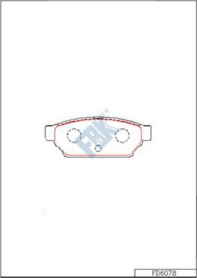 FBK FD6078 - Комплект спирачно феродо, дискови спирачки vvparts.bg