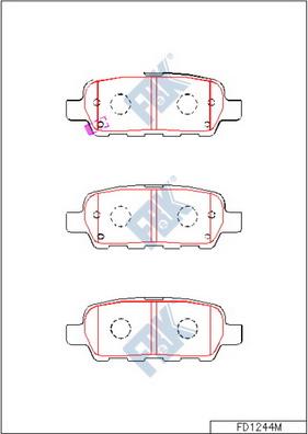 Jurid 572501J-D - Комплект спирачно феродо, дискови спирачки vvparts.bg