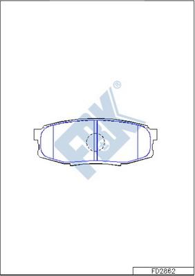 FBK FD2862 - Комплект спирачно феродо, дискови спирачки vvparts.bg