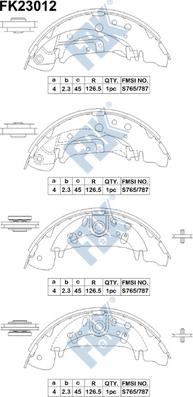 FBK FK23012 - Комплект спирачна челюст vvparts.bg