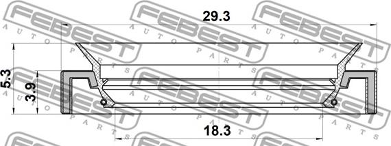 Febest 95LAY-19290405X - Ремонтен комплект, аксиален шарнир на напречна кормилна щанг vvparts.bg