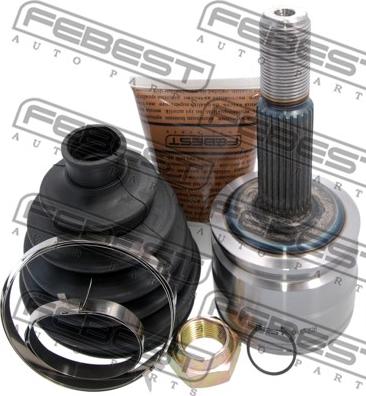 Febest 0410-Z36 - Каре комплект, полуоска vvparts.bg