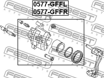 Febest 0577-GFFL - Спирачен апарат vvparts.bg