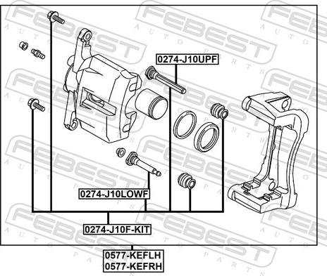 Febest 0577-KEFLH - Спирачен апарат vvparts.bg