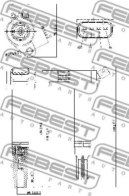 Febest 01640-007 - Запалителна бобина vvparts.bg