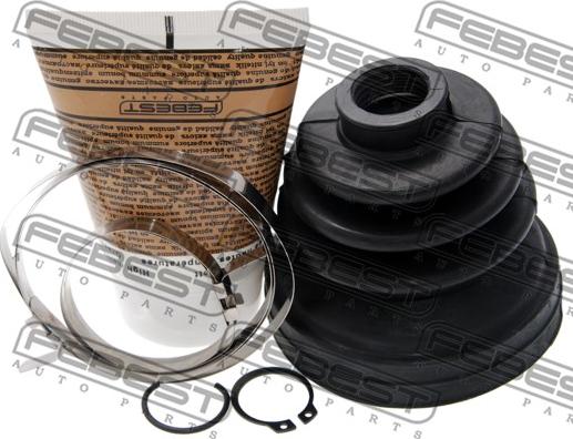 Febest 0115-ZZE150T - Маншон, полуоска vvparts.bg