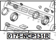 Febest 0175-NCP131R - Ремонтен комплект, спирачен апарат vvparts.bg