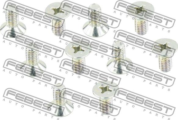 Febest 0398-003-PCS10 - Закрепващ болт (щифт), напречна щанга (носач) vvparts.bg