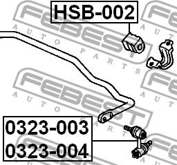 Febest 0323-003 - Биалета vvparts.bg