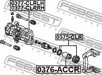 Febest 0377-CLRLH - Спирачен апарат vvparts.bg