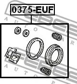 Febest 0375-EUF - Ремонтен комплект, спирачен апарат vvparts.bg