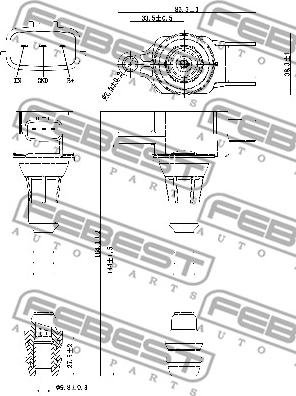 Febest 02640-003 - Запалителна бобина vvparts.bg