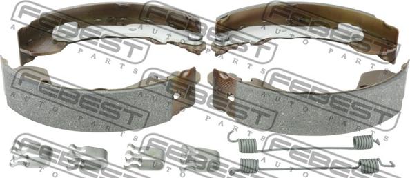 Febest 0202-K12R - Комплект спирачна челюст vvparts.bg