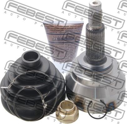 Febest 0210-075 - Каре комплект, полуоска vvparts.bg