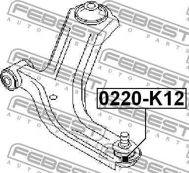 Febest 0220-K12 - Шарнири vvparts.bg