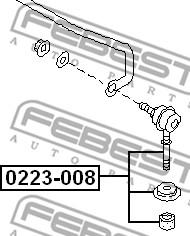 Febest 0223-008 - Биалета vvparts.bg