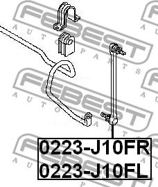 Febest 0223-J10FL - Биалета vvparts.bg