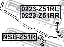 Febest 0223-Z51RL - Биалета vvparts.bg