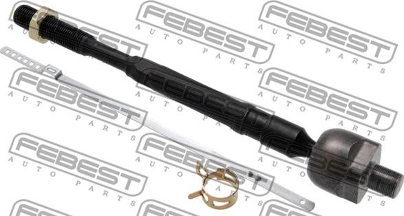 Febest 0222-Z50U - Аксиален шарнирен накрайник, напречна кормилна щанга vvparts.bg