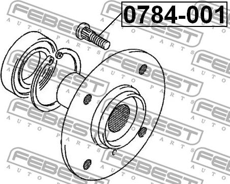 Febest 0784-001 - Колесен болт vvparts.bg