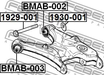 Febest 1929-001 - Болт за регулиране на страничния наклон vvparts.bg