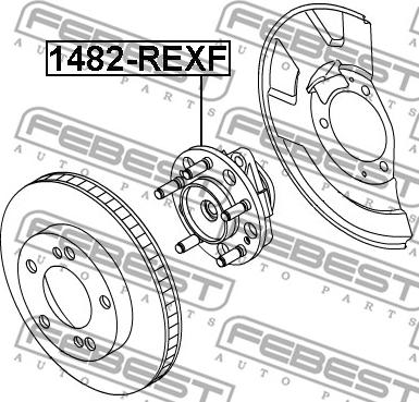 Febest 1482-REXF - Главина на колелото vvparts.bg