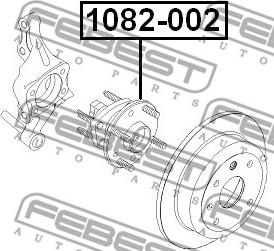 Febest 1082-002 - Главина на колелото vvparts.bg