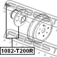 Febest 1082-T200R - Главина на колелото vvparts.bg