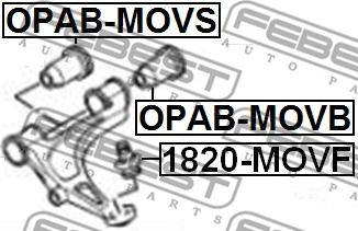 Febest OPAB-MOVS - Тампон, носач vvparts.bg