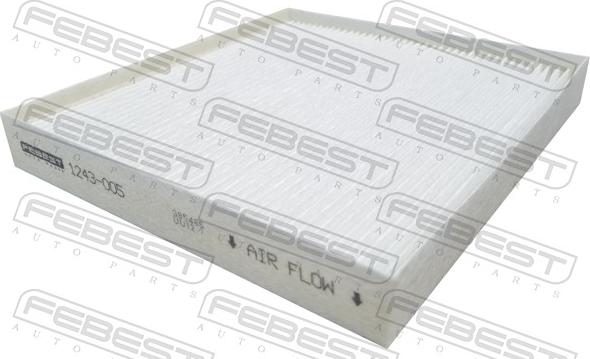 Febest 1243-005 - Филтър купе (поленов филтър) vvparts.bg