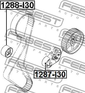 Febest 1288-I30 - Паразитна / водеща ролка, зъбен ремък vvparts.bg