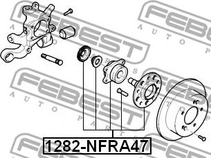 Febest 1282-NFRA47 - Главина на колелото vvparts.bg