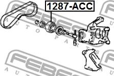 Febest 1287-ACC - Паразитна / водеща ролка, пистов ремък vvparts.bg