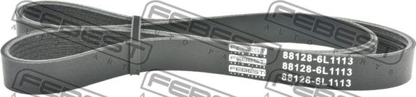 Febest 88128-6L1113 - Пистов ремък vvparts.bg