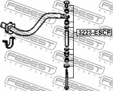 Febest 3223-ESCF - Биалета vvparts.bg