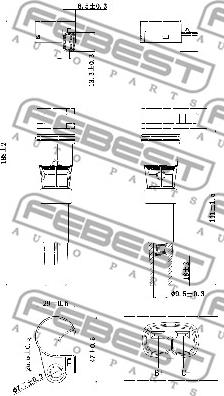 Febest 24640-001 - Запалителна бобина vvparts.bg