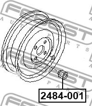 Febest 2485B-001 - Колесен болт vvparts.bg