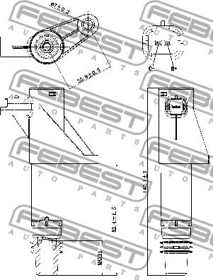 Febest 25640-002 - Запалителна бобина vvparts.bg