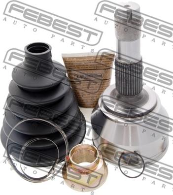 Febest 2510-BOX3 - Каре комплект, полуоска vvparts.bg